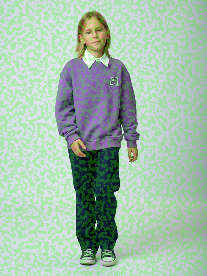 Брюки клеш со стрелками в цвете:  Ole! Twice - фото 1