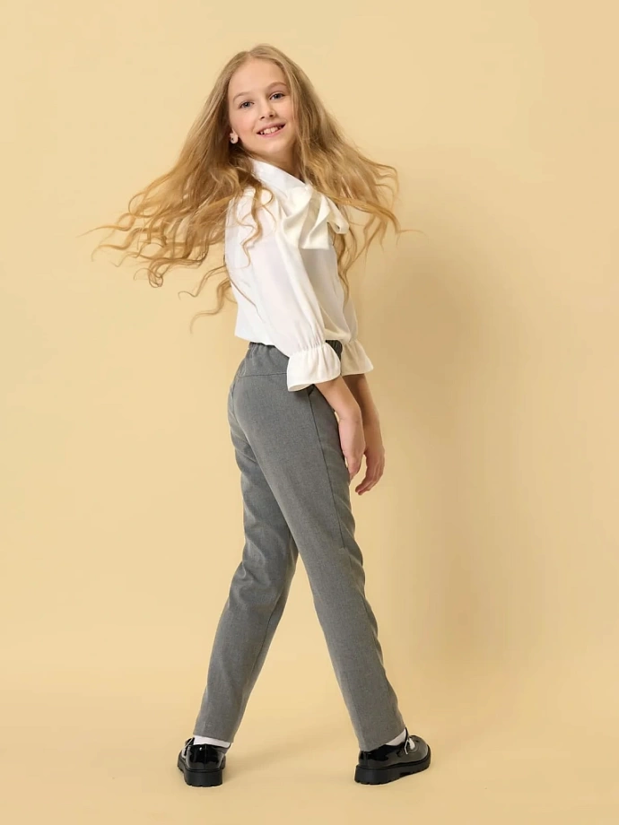 Брюки базовые с регулирующей резинкой в цвете:  Ole! Twice - фото 7