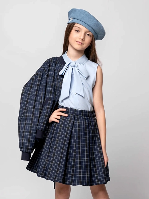Юбка школьная в клетку