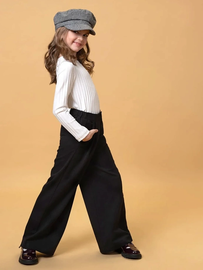 Брюки школьные широкие (палаццо) в цвете:  Ole! Twice - фото 9