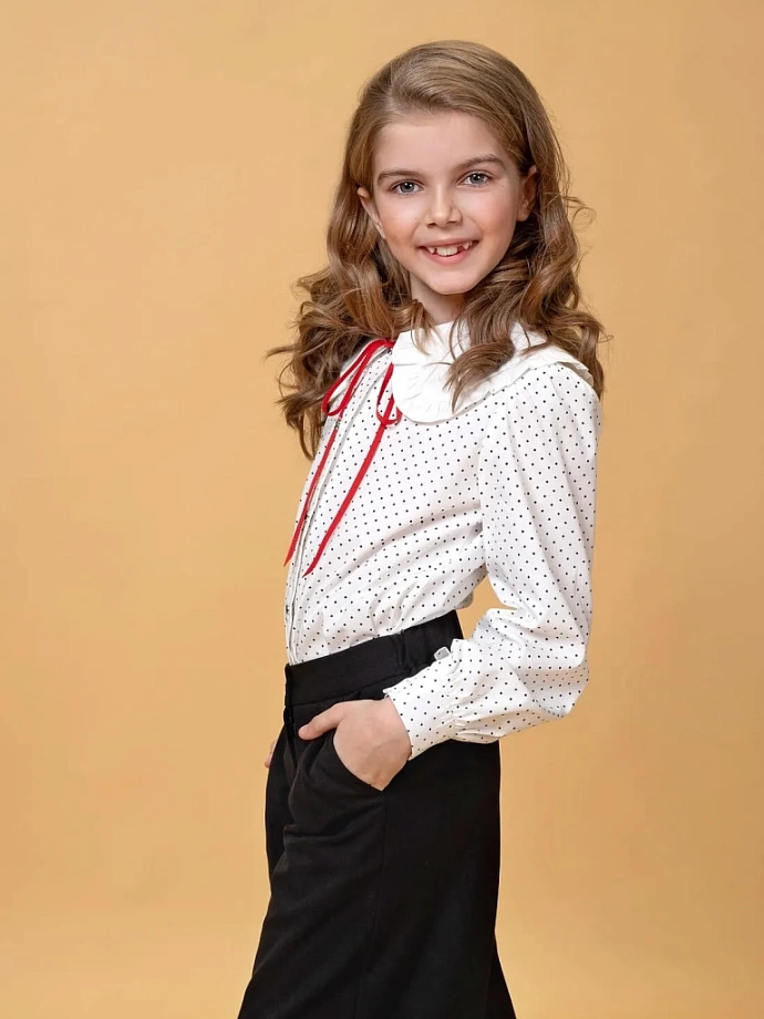 Брюки школьные широкие (палаццо) в цвете:  Ole! Twice - фото 4