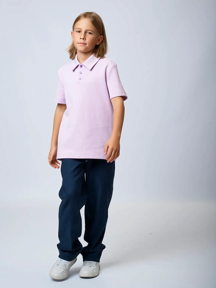 Поло с коротким рукавом унисекс в цвете: Светло-фиолетовый Ole! Twice - фото 5
