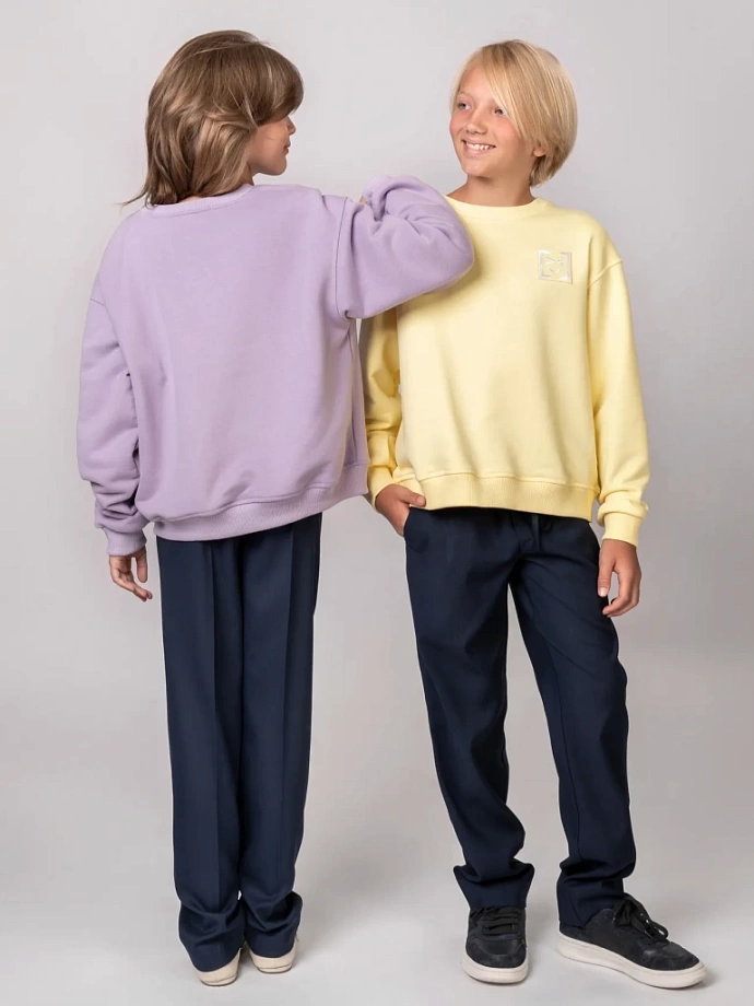 Свитшот базовый с Шевроном в цвете: Светло-фиолетовый Ole! Twice - фото 4