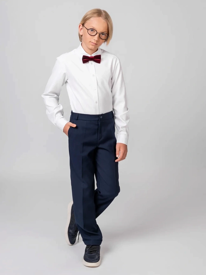 Рубашка из хлопка с длинным рукавом в цвете: Белый Ole! Twice - фото 4