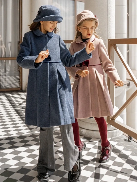 Пальто демисезонное для девочки + шляпка