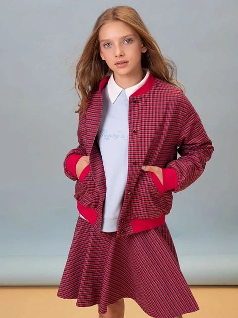 Комплект жакет-бомбер и юбка