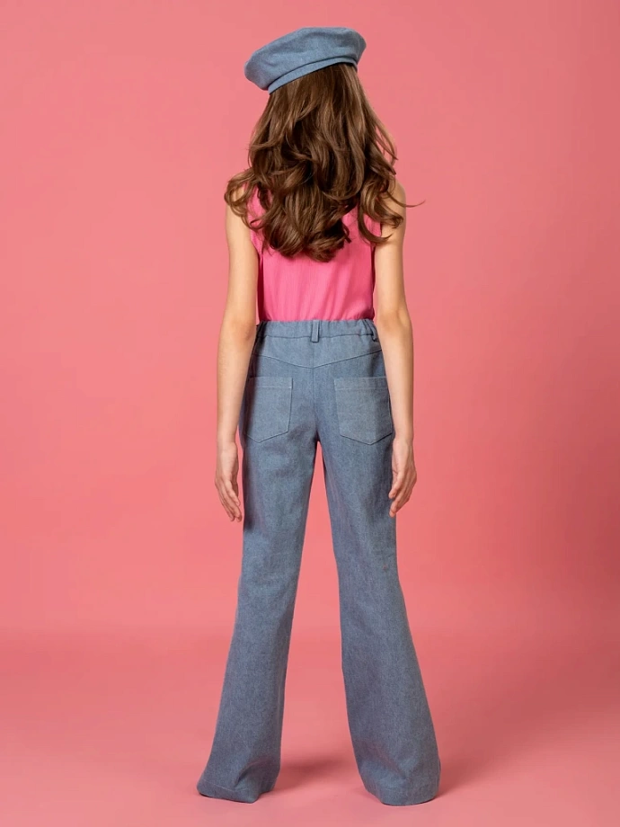 Джинсы клеш в цвете: Светло-Голубой Ole! Twice - фото 2