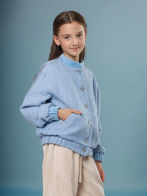 Бомбер из твида