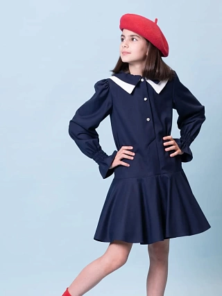 отзыв на Платье с двойным воротником