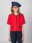 Жакет из трикотажа "джерси" с коротким рукавом в цвете: Красный Ole! Twice - фото 4
