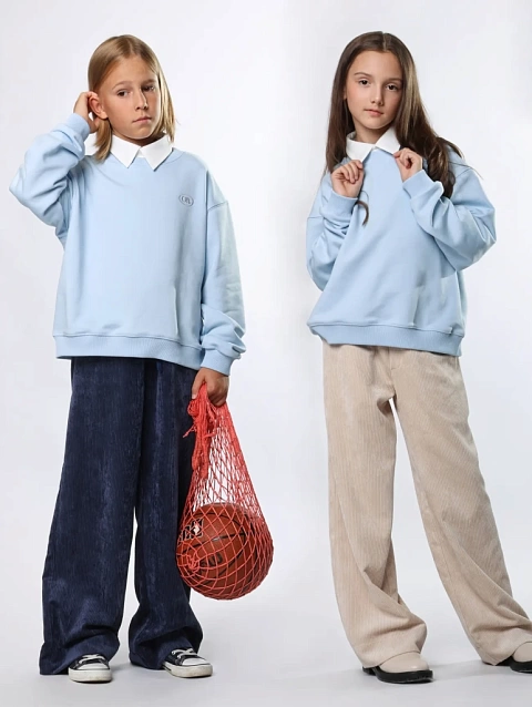 Свитшот со съемным воротником