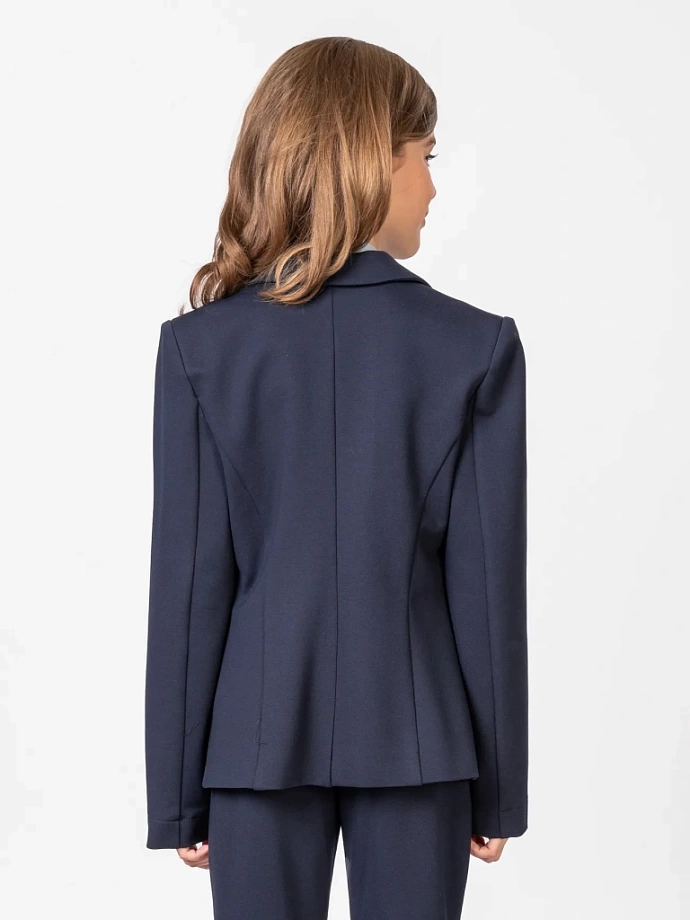 Жакет из трикотажа "джерси" в цвете: Синий Ole! Twice - фото 3