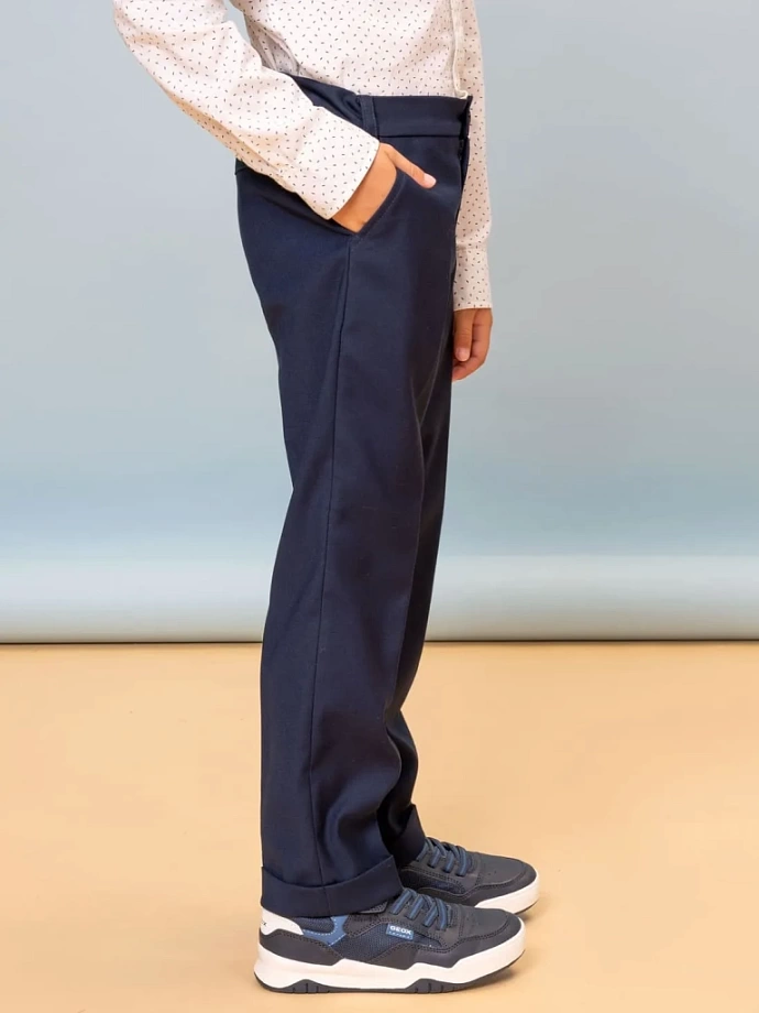 Брюки базовые в цвете: Синий Ole! Twice - фото 7