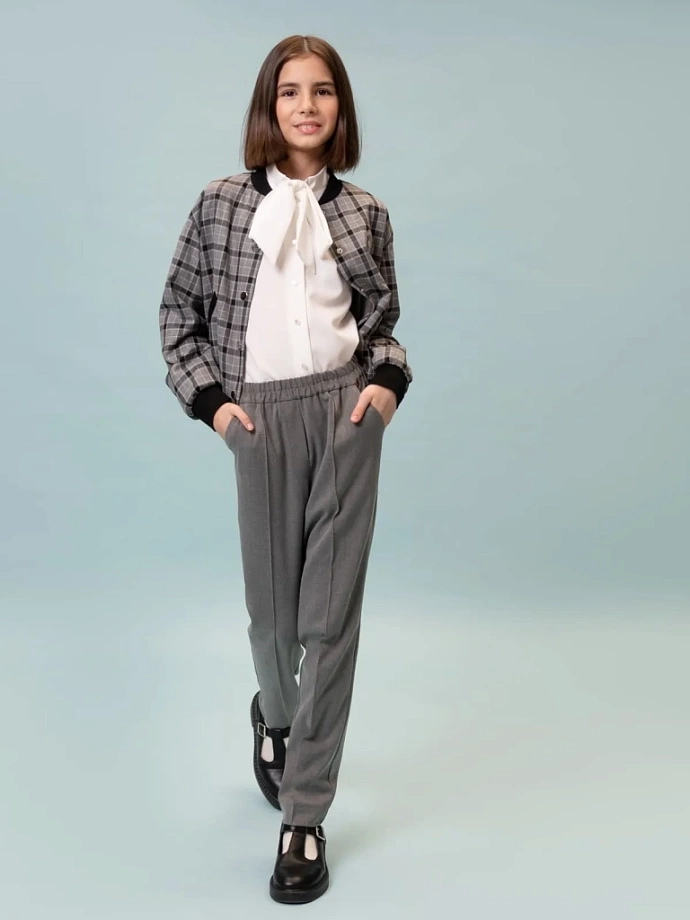 Брюки базовые с регулирующей резинкой в цвете:  Ole! Twice - фото 5