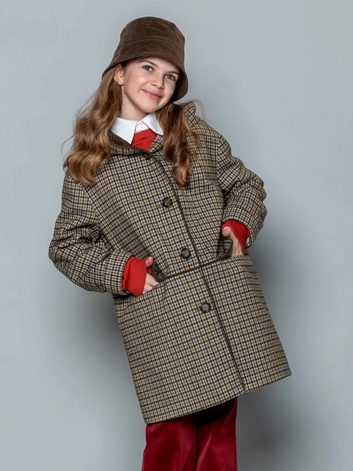 Парка-пальто с капюшоном и утеплителем в цвете: Оливковый Ole! Twice - фото 1