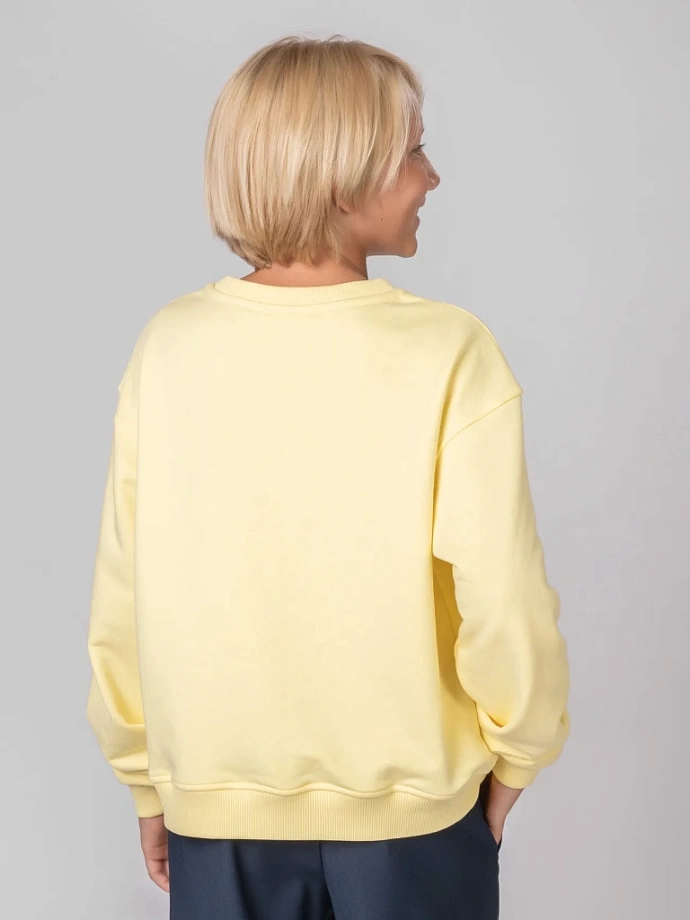 Свитшот базовый с Шевроном в цвете: Желтый Ole! Twice - фото 4