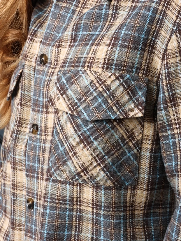 Рубашка комфорт в цвете: Светло-коричневый Ole! Twice - фото 6