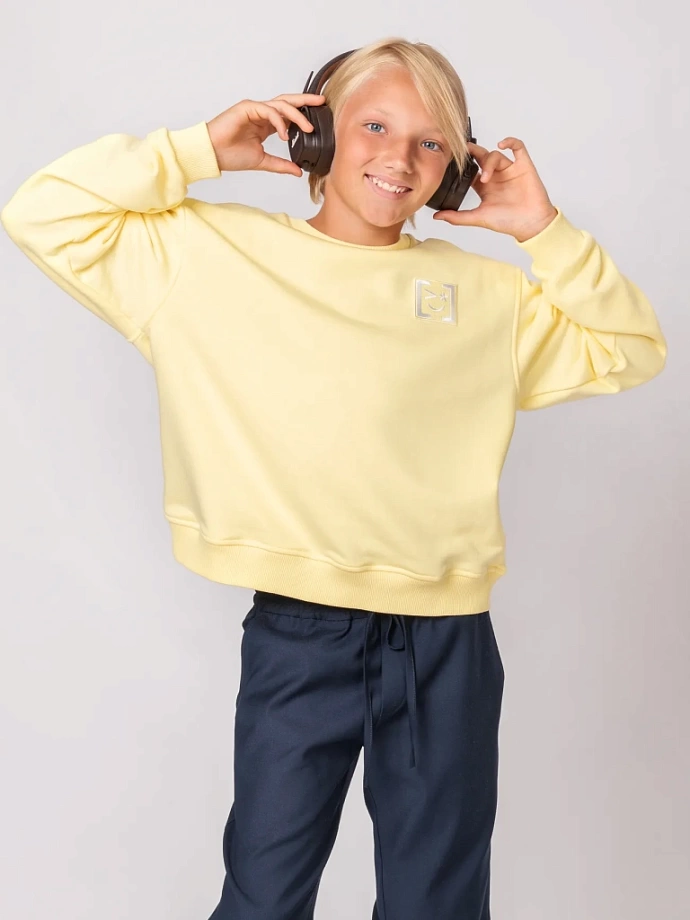 Свитшот базовый с Шевроном в цвете: Желтый Ole! Twice - фото 11