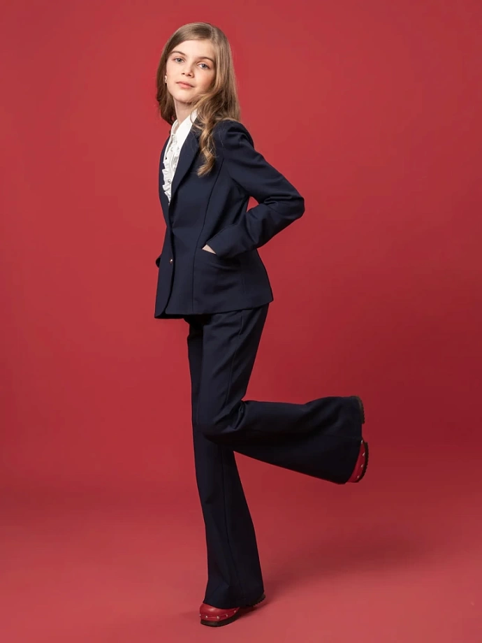 Жакет из трикотажа "джерси" в цвете: Синий Ole! Twice - фото 10