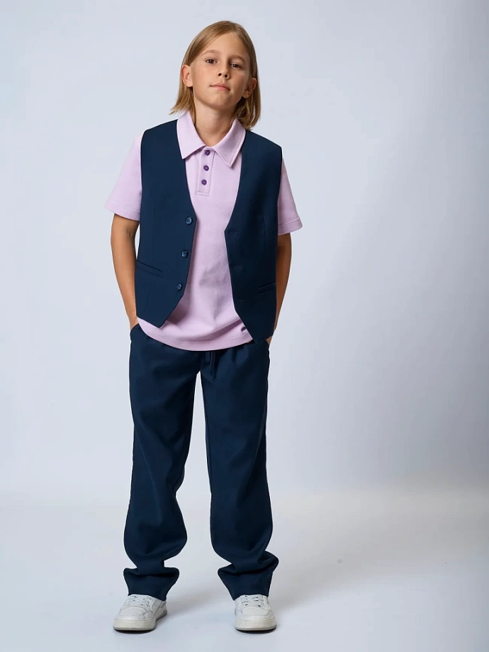 Поло с коротким рукавом унисекс в цвете: Светло-фиолетовый Ole! Twice - фото 2