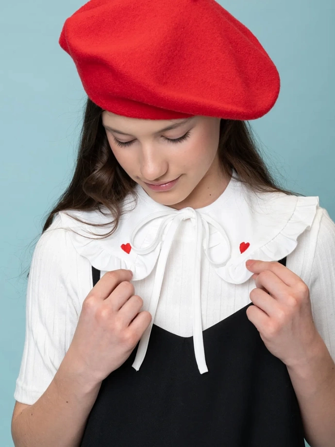 Воротник съемный с вышивкой в цвете: Молочный Ole! Twice - фото 4