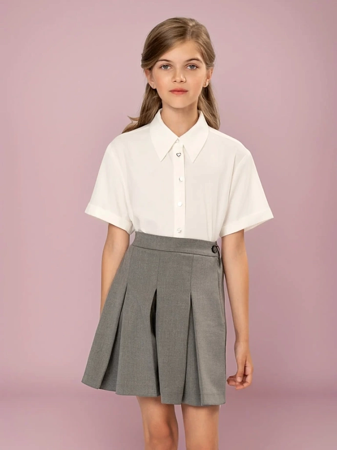 Юбка-шорты в складку в цвете:  Ole! Twice - фото 1