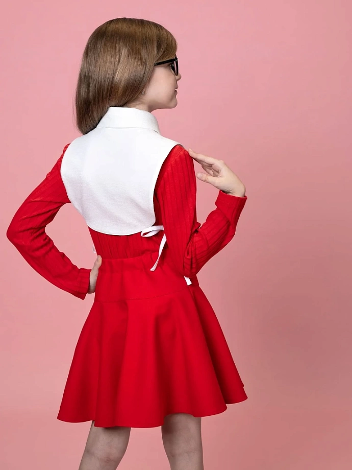 Манишка с рубашечным воротником в цвете: Молочный Ole! Twice - фото 2