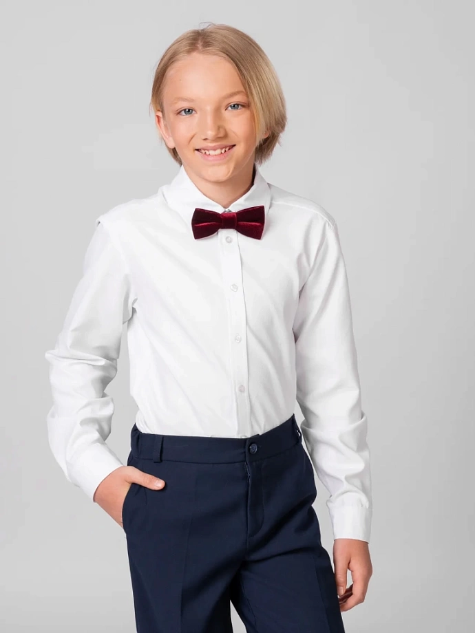 Рубашка из хлопка с длинным рукавом в цвете: Белый Ole! Twice - фото 3