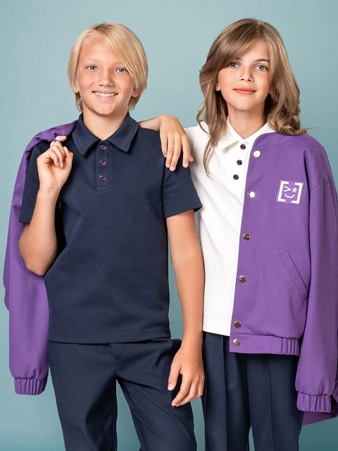 Поло с коротким рукавом унисекс