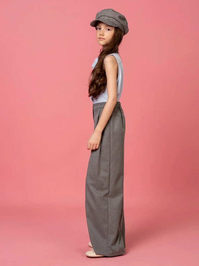 Брюки школьные широкие (палаццо) в цвете:  Ole! Twice - фото 5