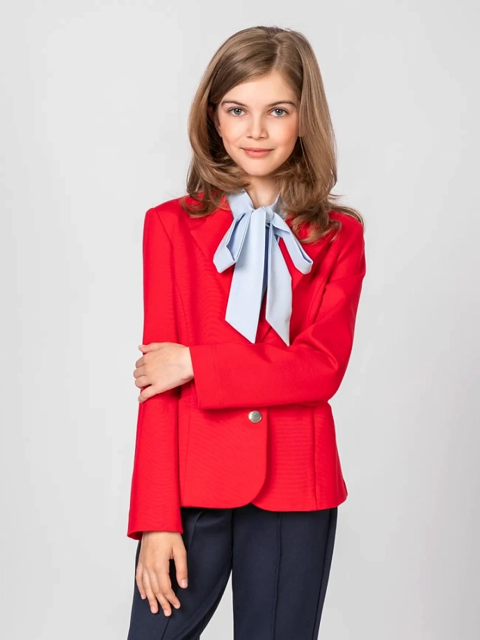 Жакет из трикотажа "джерси" в цвете: Красный Ole! Twice - фото 3