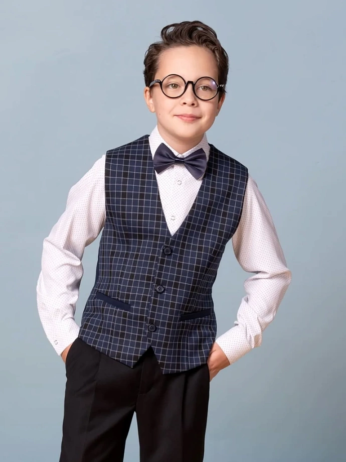 Жилет классический в цвете: Темно-синий Ole! Twice - фото 1