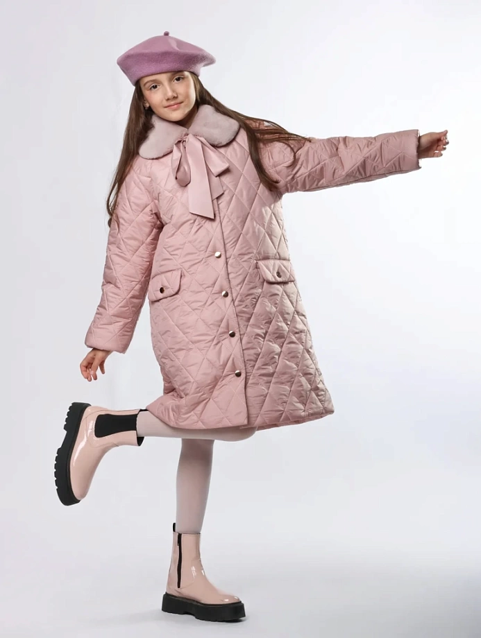 Куртка-пальто Осень-Весна в цвете: Розовый Ole! Twice - фото 6