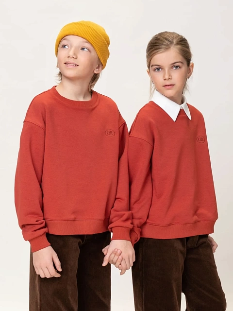 Свитшот со съемным воротником