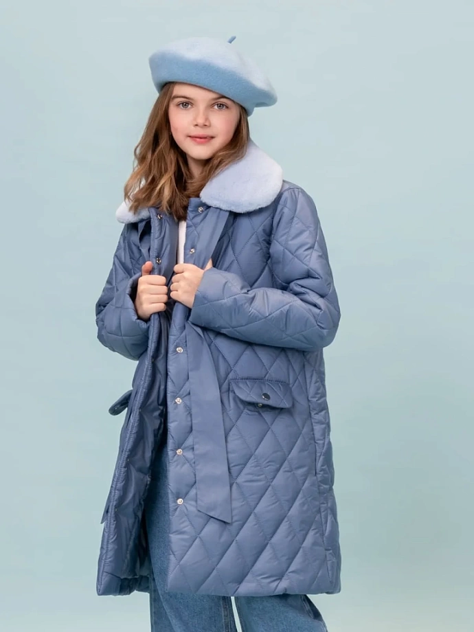 Куртка-пальто Осень-Весна в цвете: Светло-синий Ole! Twice - фото 9