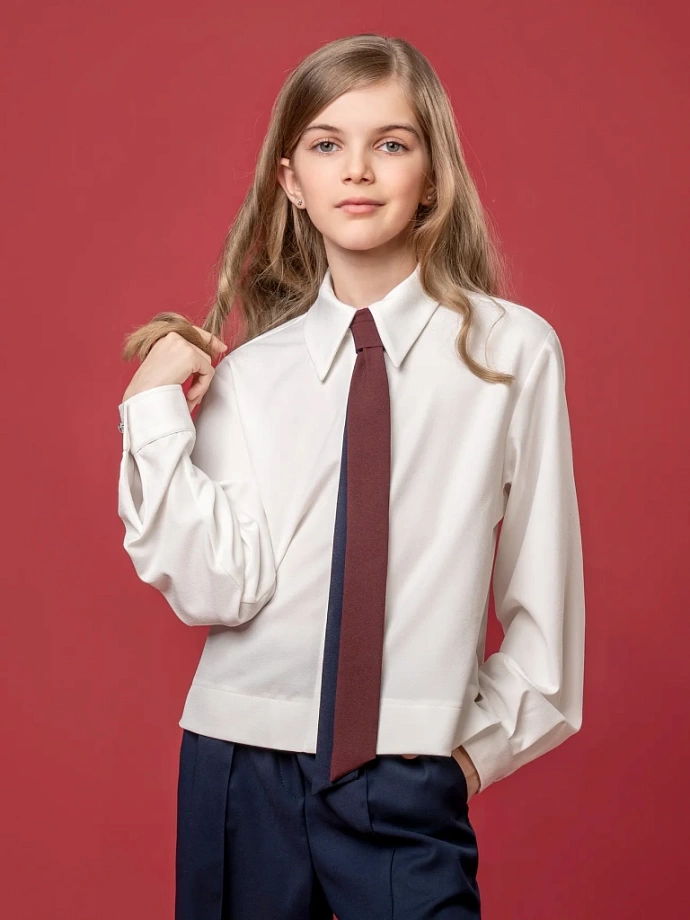 Галстук двухсторонний в цвете: Сине-бордовый Ole! Twice - фото 1