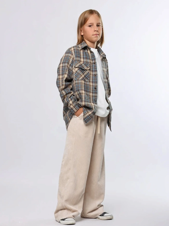 Рубашка комфорт в цвете: Светло-коричневый Ole! Twice - фото 2