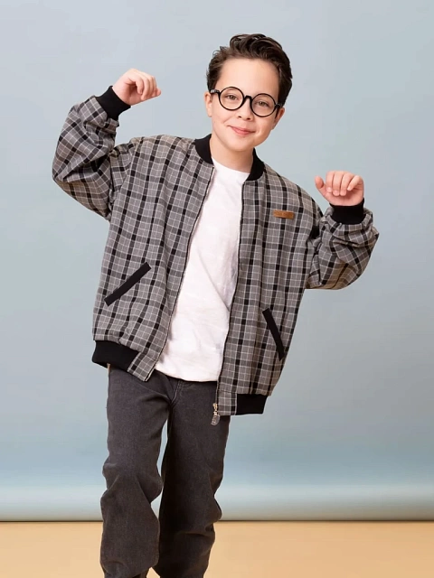 Бомбер унисекс на молнии