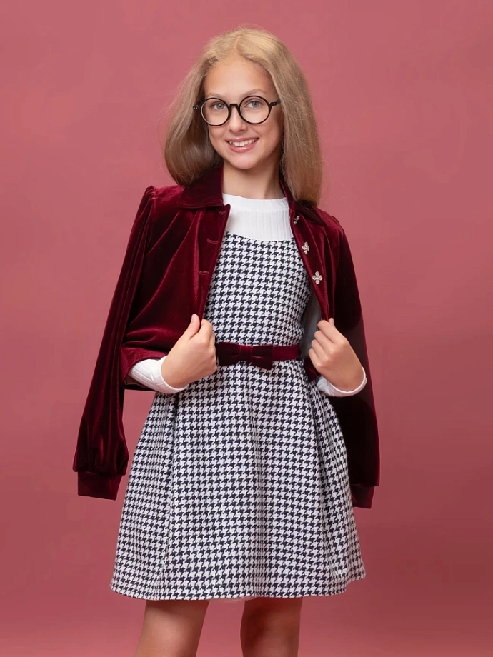 Сарафан из твида в цвете: Сине-белый Ole! Twice - фото 9