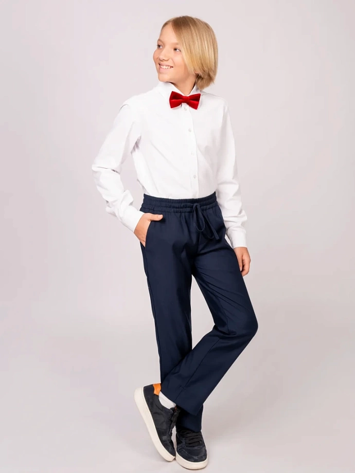 Галстук-бабочка из бархата в цвете: Красный Ole! Twice - фото 3