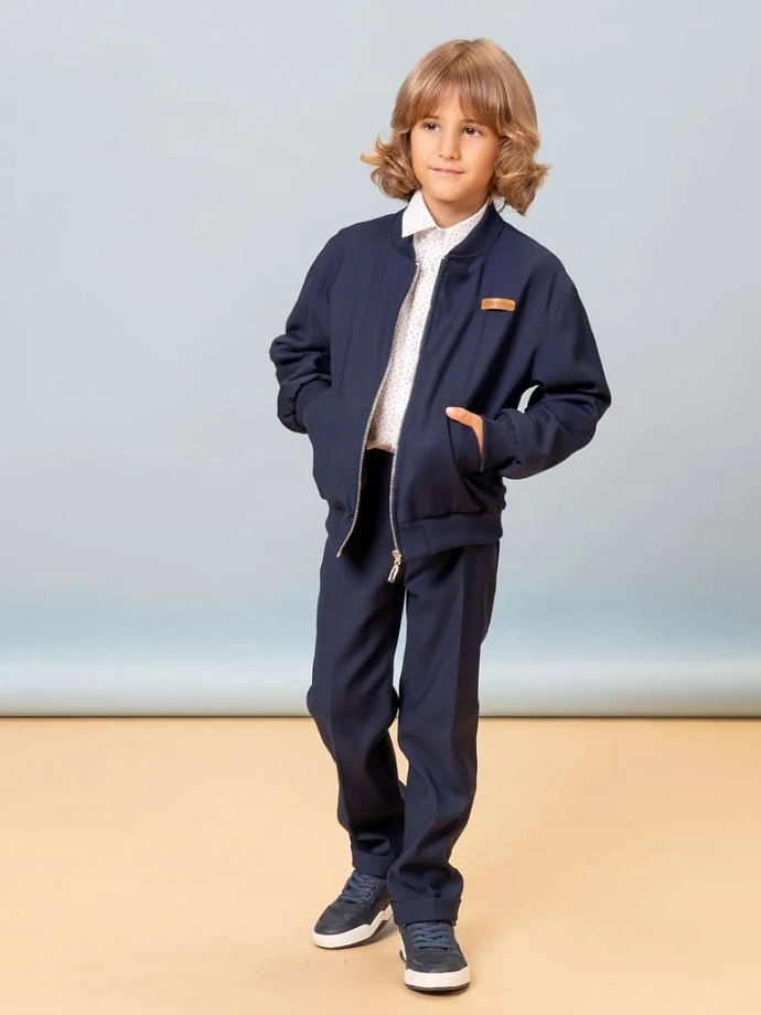 Брюки базовые в цвете: Синий Ole! Twice - фото 6