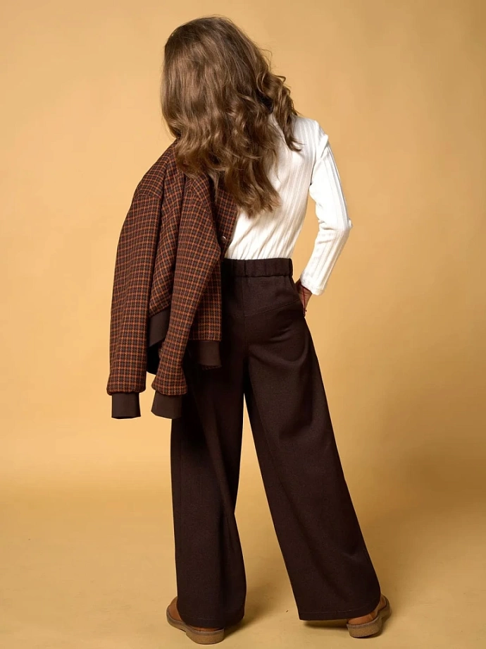 Брюки школьные широкие (палаццо) в цвете:  Ole! Twice - фото 3