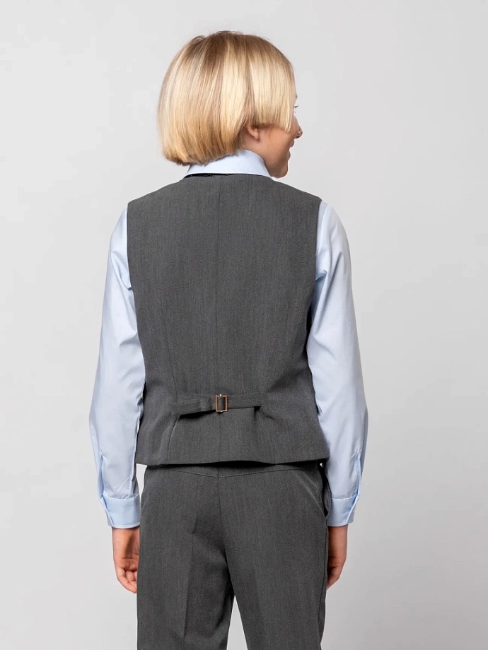 Жилет классический в цвете: Серый Ole! Twice - фото 3