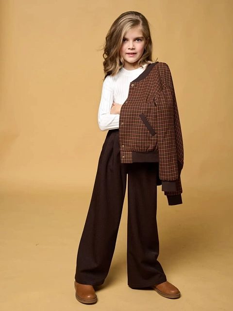 Брюки школьные широкие (палаццо)