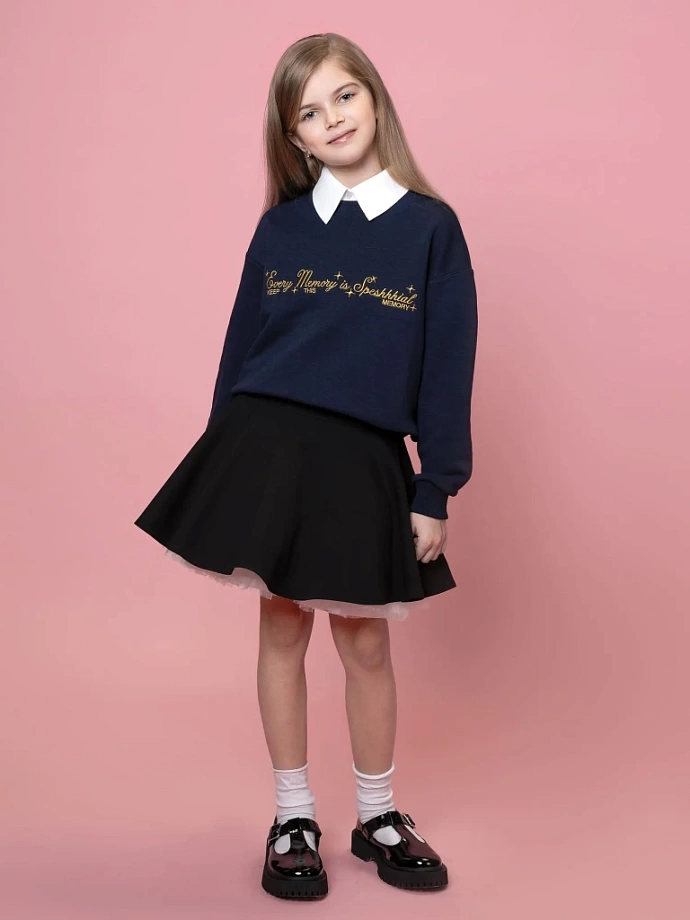 Манишка с рубашечным воротником в цвете: Молочный Ole! Twice - фото 4