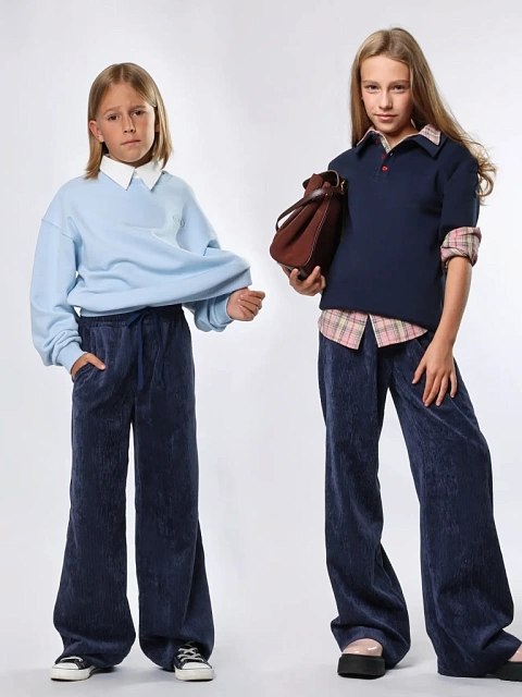 Брюки свободного кроя из вельвета Soft