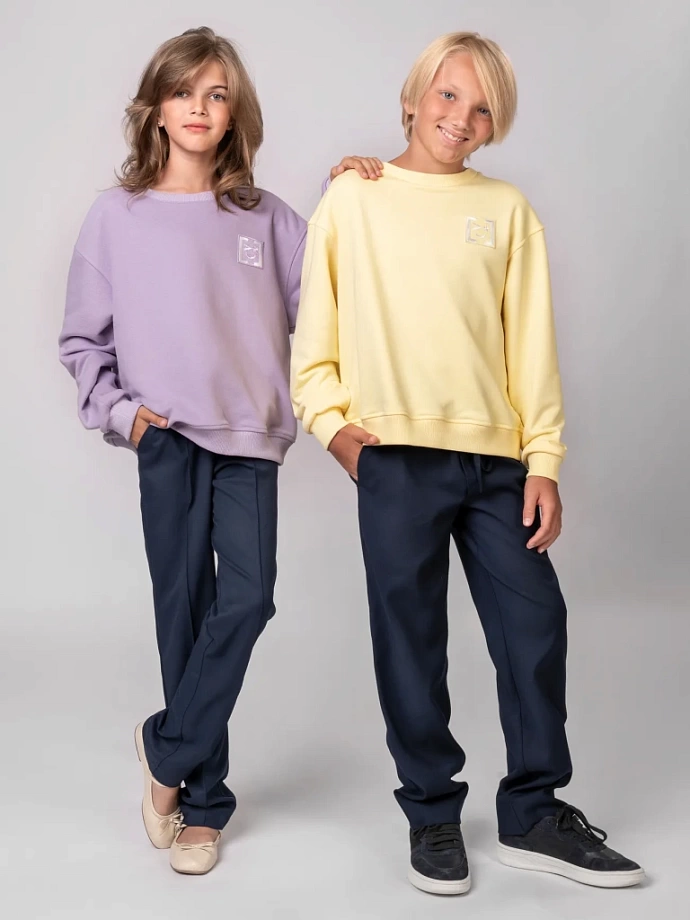 Свитшот базовый с Шевроном в цвете: Светло-фиолетовый Ole! Twice - фото 10