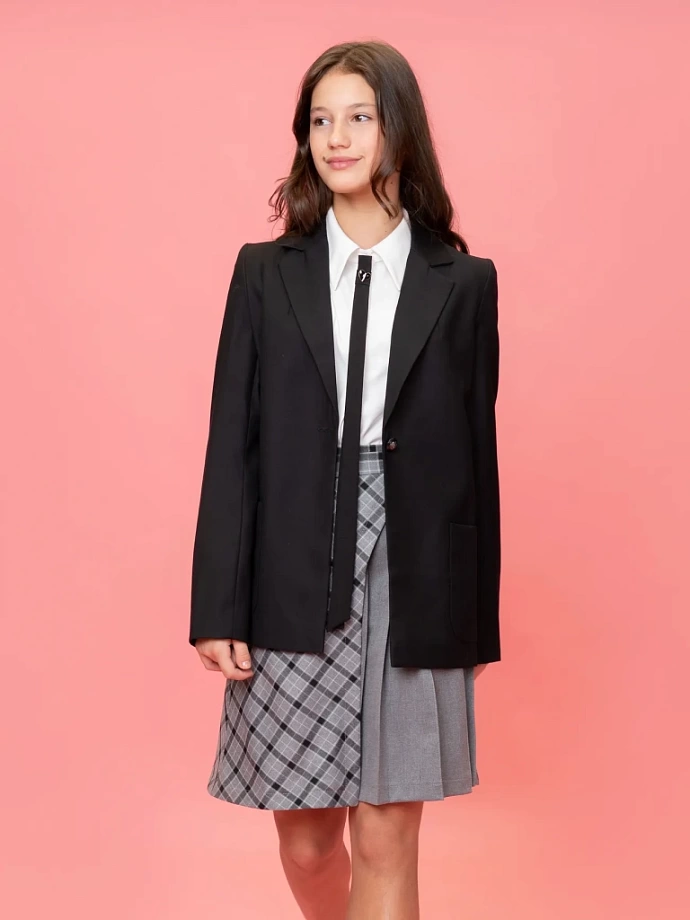 Юбка-трапеция с запахом в цвете: Серый Ole! Twice - фото 6