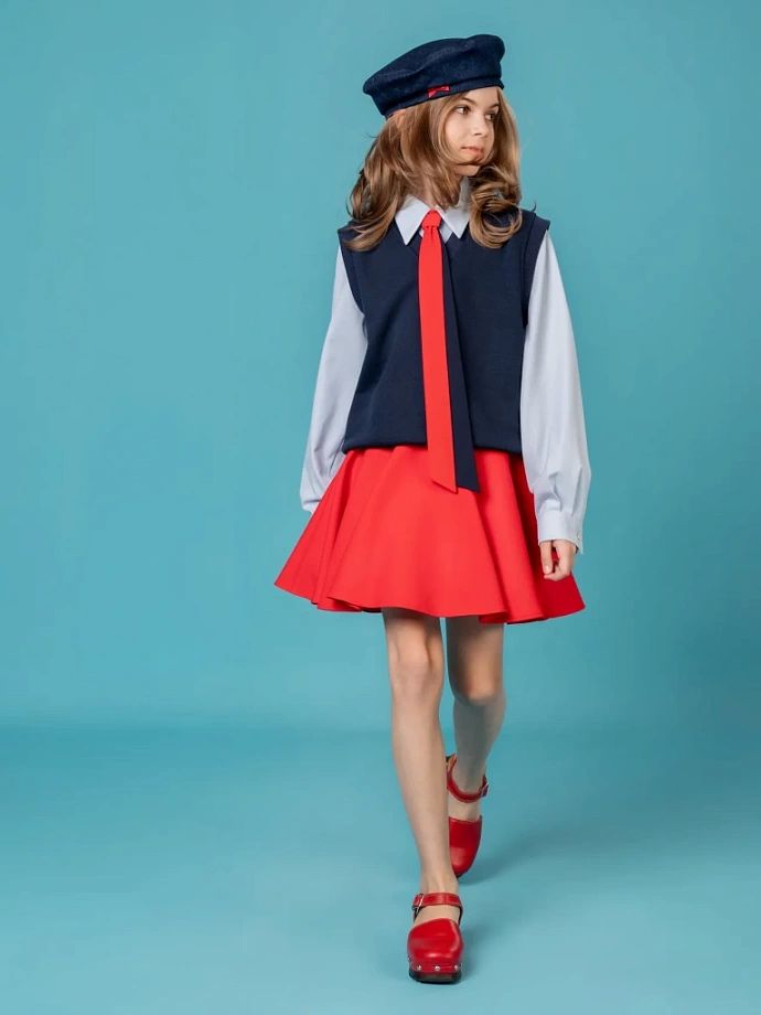 Жилет из фактурного футера в цвете: Темно-синий Ole! Twice - фото 5