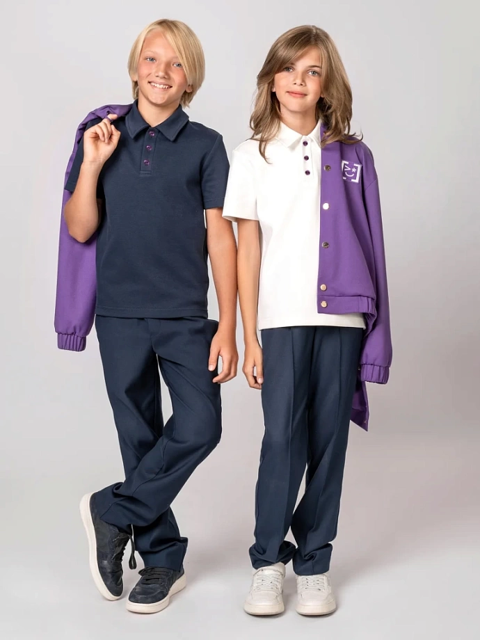 Поло с коротким рукавом унисекс в цвете: Белый Ole! Twice - фото 3